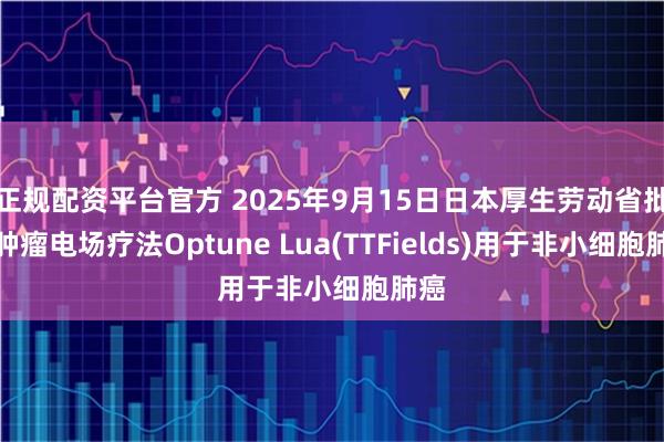 正规配资平台官方 2025年9月15日日本厚生劳动省批准肿瘤电场疗法Optune Lua(TTFields)用于非小细胞肺癌